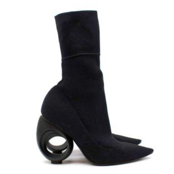 Burberry Kimberly Sculpt-Heel Sock Bootie in Black, Size 36 - Picture 3 of 14